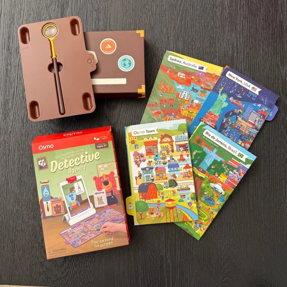 Osmo Detective Agency Game Maps & Magnifier NEW No Base Included Ages 5+‎